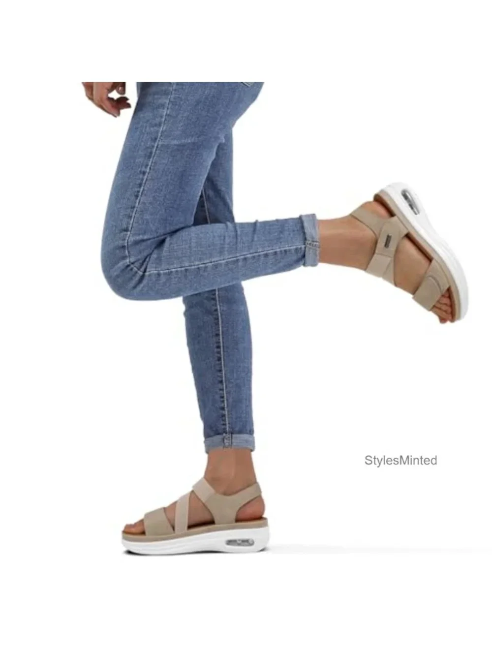 Women's Platform Wedge Sandals Comfortable Walking Open Toe Adjustable